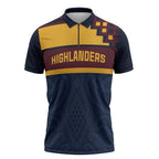 New Zealand Rugby Pacific Custom Zipper Polo Shirt Kahupeka Retro 2025 Taniko Motif - Aussie Hoodie