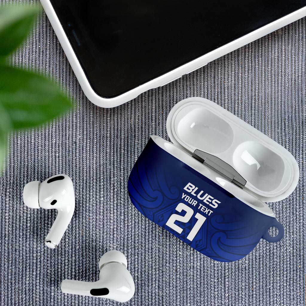 New Zealand Rugby Pacific Custom AirPods Case Kahurangi Auckland All Blue - Aussie Hoodie