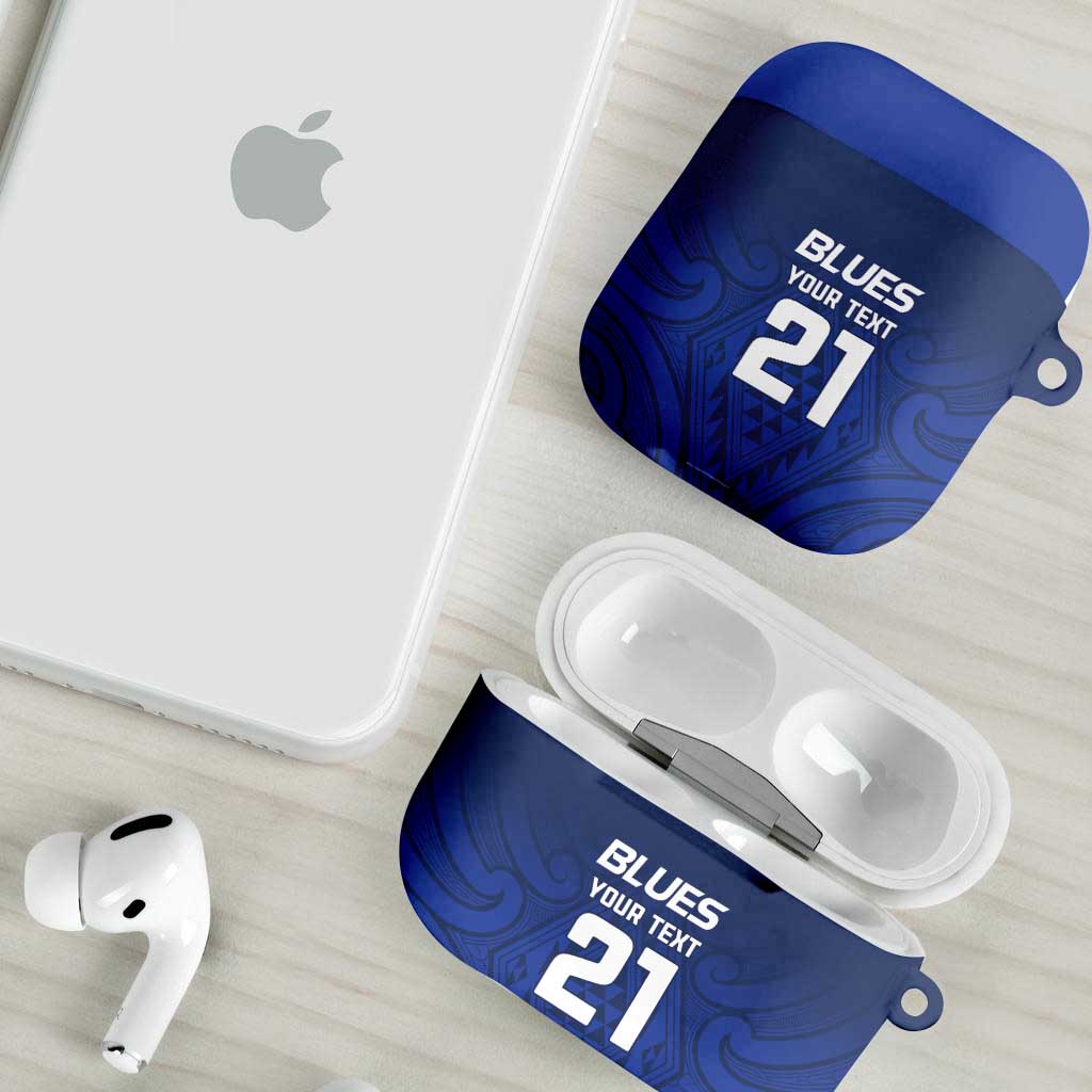New Zealand Rugby Pacific Custom AirPods Case Kahurangi Auckland All Blue - Aussie Hoodie