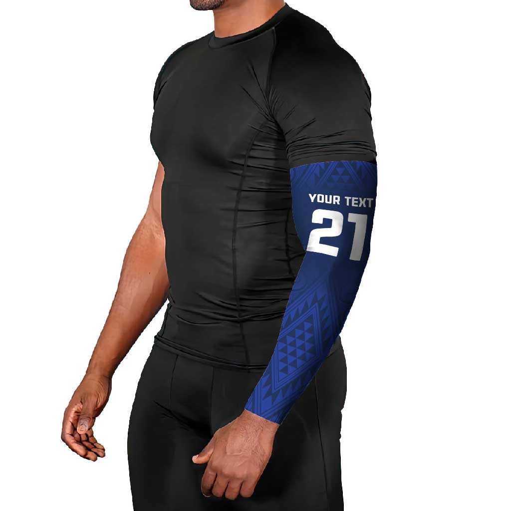New Zealand Rugby Pacific Custom Arm Sleeves Kahurangi Auckland All Blue - Aussie Hoodie