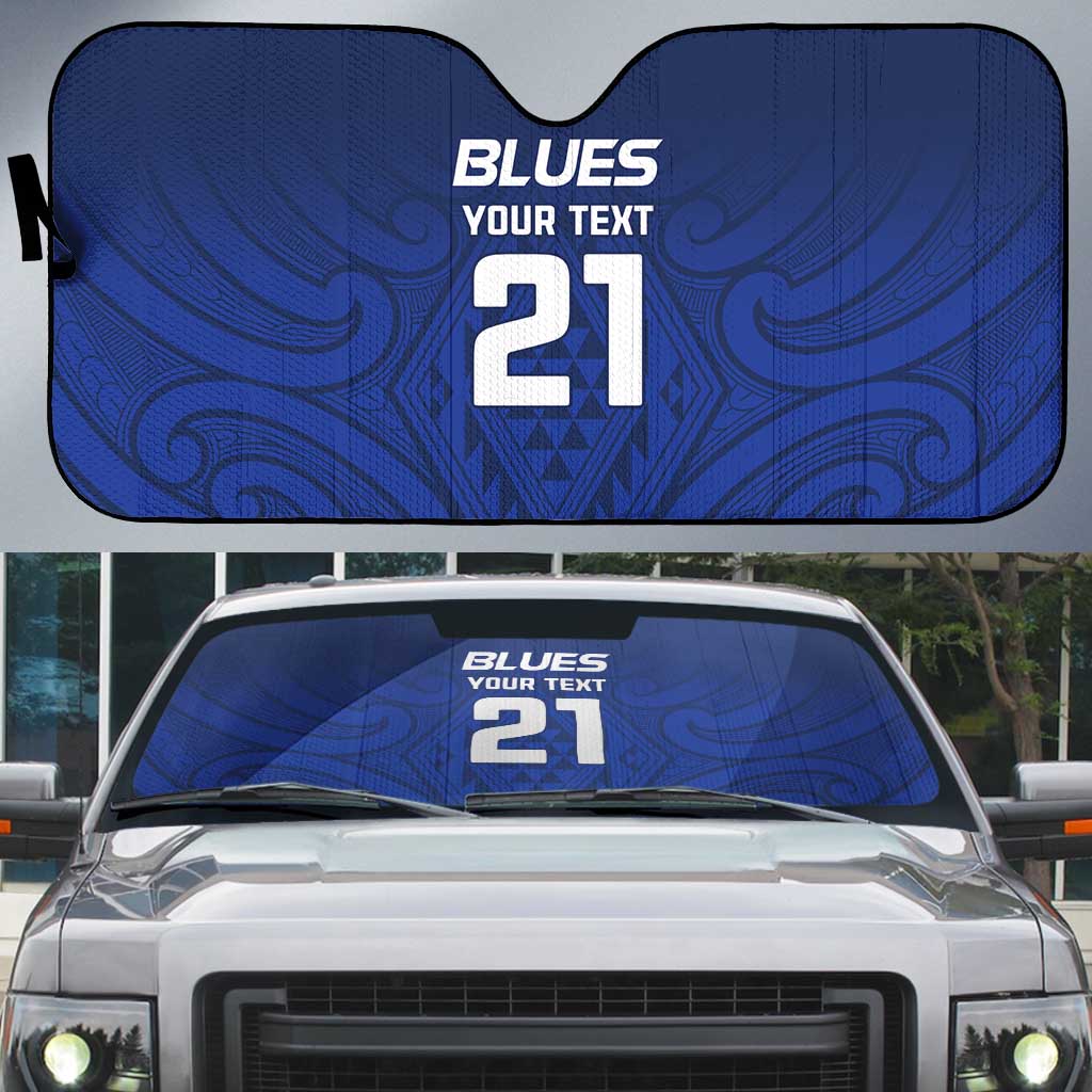 New Zealand Rugby Pacific Custom Auto Sun Shade Kahurangi Auckland All Blue - Aussie Hoodie