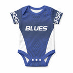 New Zealand Maori Rugby Pacific Custom Baby Onesie Kahurangi Auckland All Blue