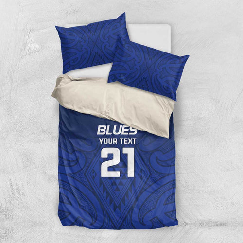 New Zealand Rugby Pacific Custom Bedding Set Kahurangi Auckland All Blue
