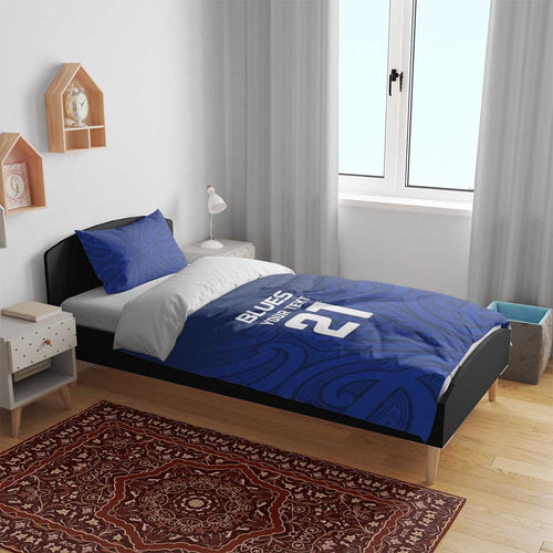 New Zealand Rugby Pacific Custom Bedding Set Kahurangi Auckland All Blue