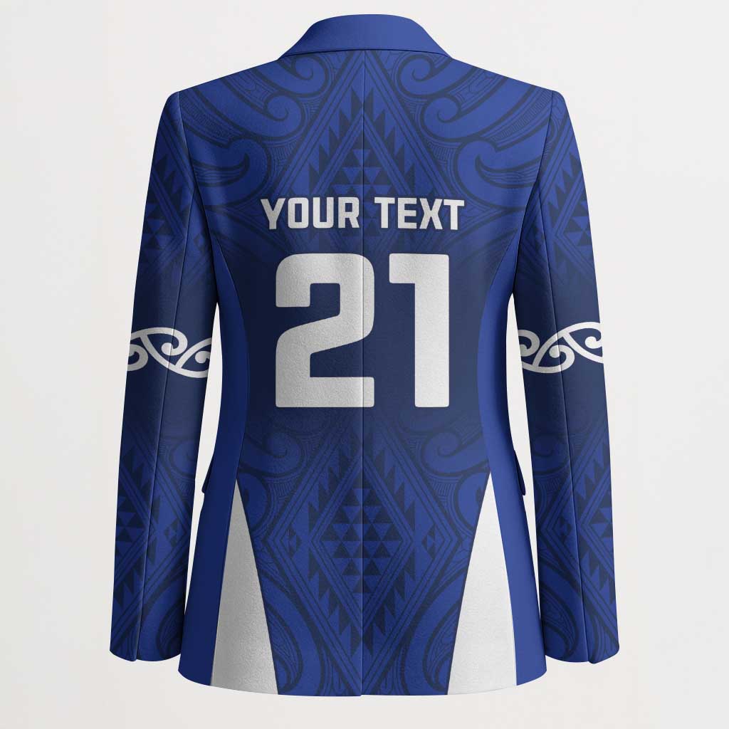 New Zealand Rugby Pacific Custom Blazer Kahurangi Auckland All Blue - Aussie Hoodie