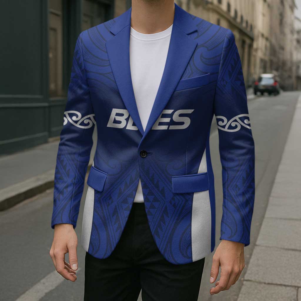 New Zealand Rugby Pacific Custom Blazer Kahurangi Auckland All Blue - Aussie Hoodie