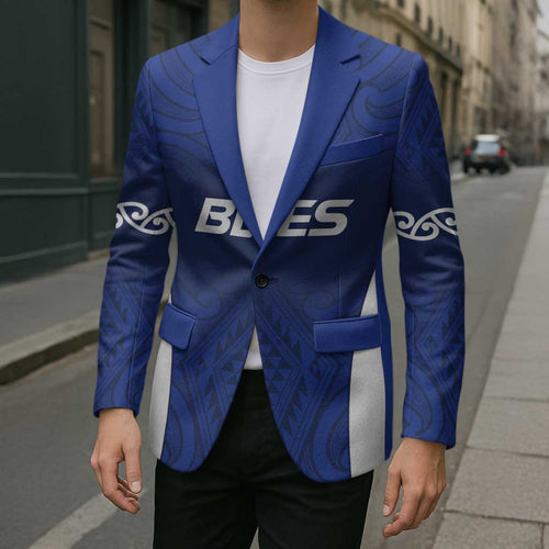 New Zealand Rugby Pacific Custom Blazer Kahurangi Auckland All Blue - Aussie Hoodie