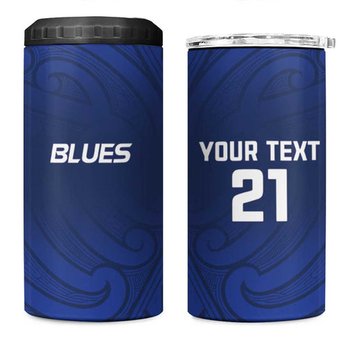 New Zealand Rugby Pacific Custom 4 in 1 Can Cooler Tumbler Kahurangi Auckland All Blue
