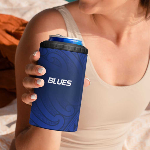 New Zealand Rugby Pacific Custom 4 in 1 Can Cooler Tumbler Kahurangi Auckland All Blue