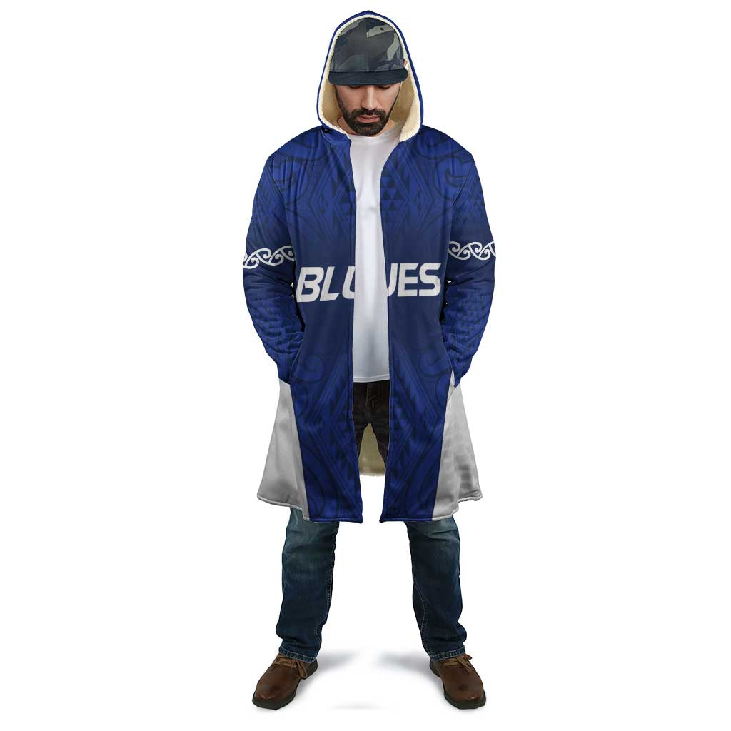 New Zealand Rugby Pacific Custom Cloak Kahurangi Auckland All Blue - Aussie Hoodie