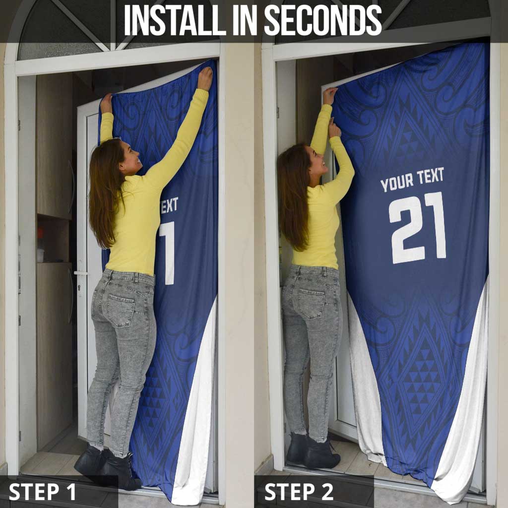 New Zealand Rugby Pacific Custom Door Cover Kahurangi Auckland All Blue - Aussie Hoodie