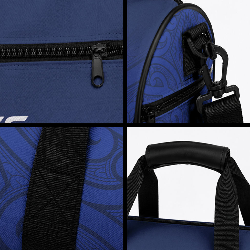 New Zealand Maori Rugby Pacific Custom Duffle Bag Kahurangi Auckland All Blue