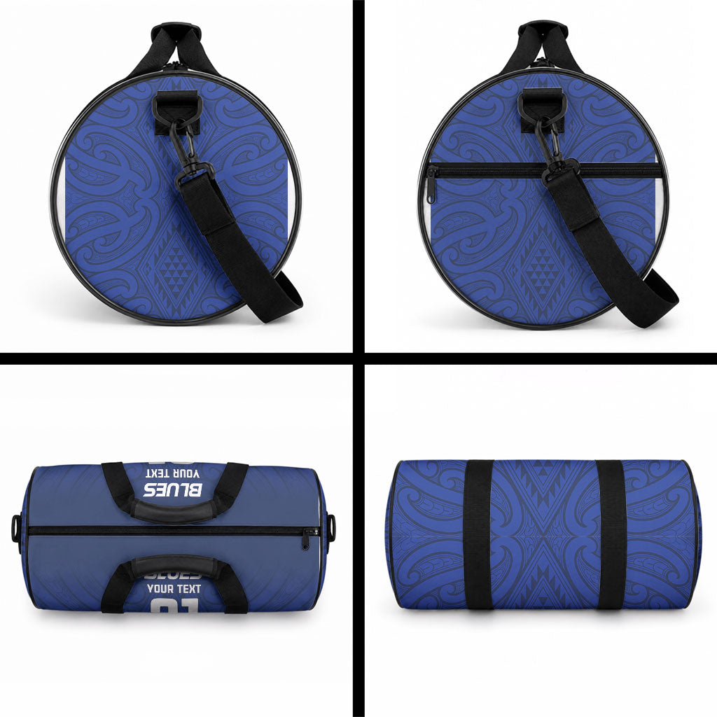 New Zealand Maori Rugby Pacific Custom Duffle Bag Kahurangi Auckland All Blue