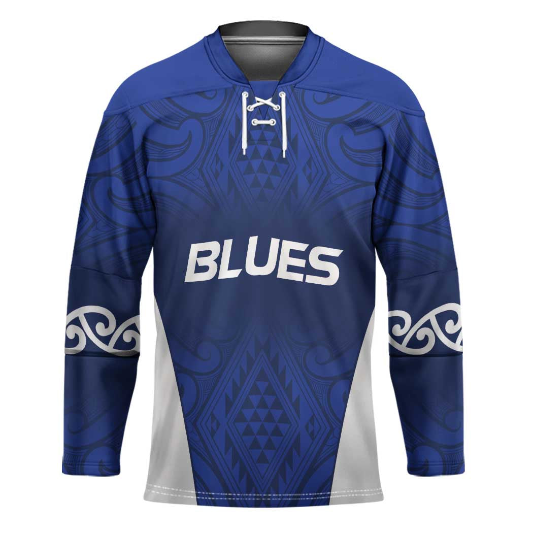New Zealand Rugby Pacific Custom Hockey Jersey Kahurangi Auckland All Blue - Aussie Hoodie