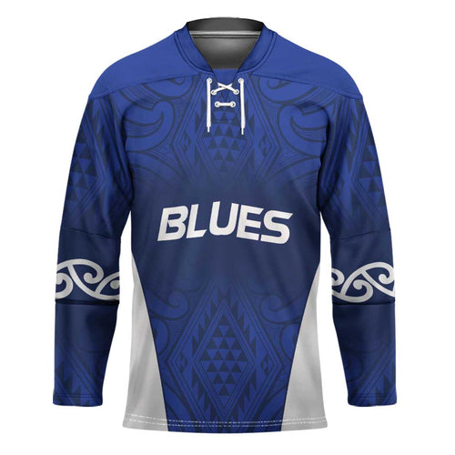 New Zealand Rugby Pacific Custom Hockey Jersey Kahurangi Auckland All Blue - Aussie Hoodie