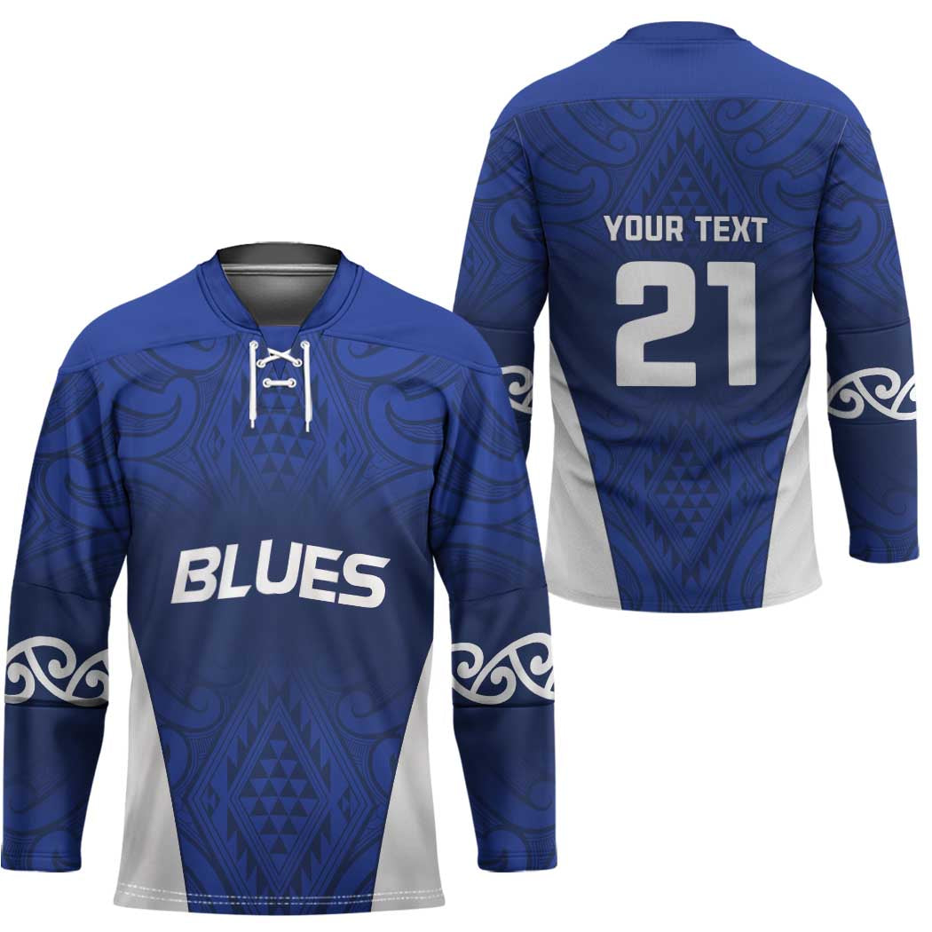 New Zealand Rugby Pacific Custom Hockey Jersey Kahurangi Auckland All Blue - Aussie Hoodie