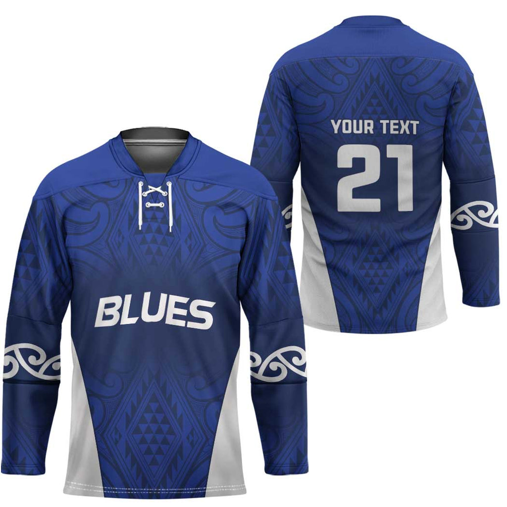 New Zealand Rugby Pacific Custom Hockey Jersey Kahurangi Auckland All Blue - Aussie Hoodie