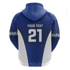 New Zealand Rugby Pacific Custom Hoodie Kahurangi Auckland All Blue