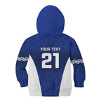 New Zealand Rugby Pacific Custom Kid Hoodie Kahurangi Auckland All Blue