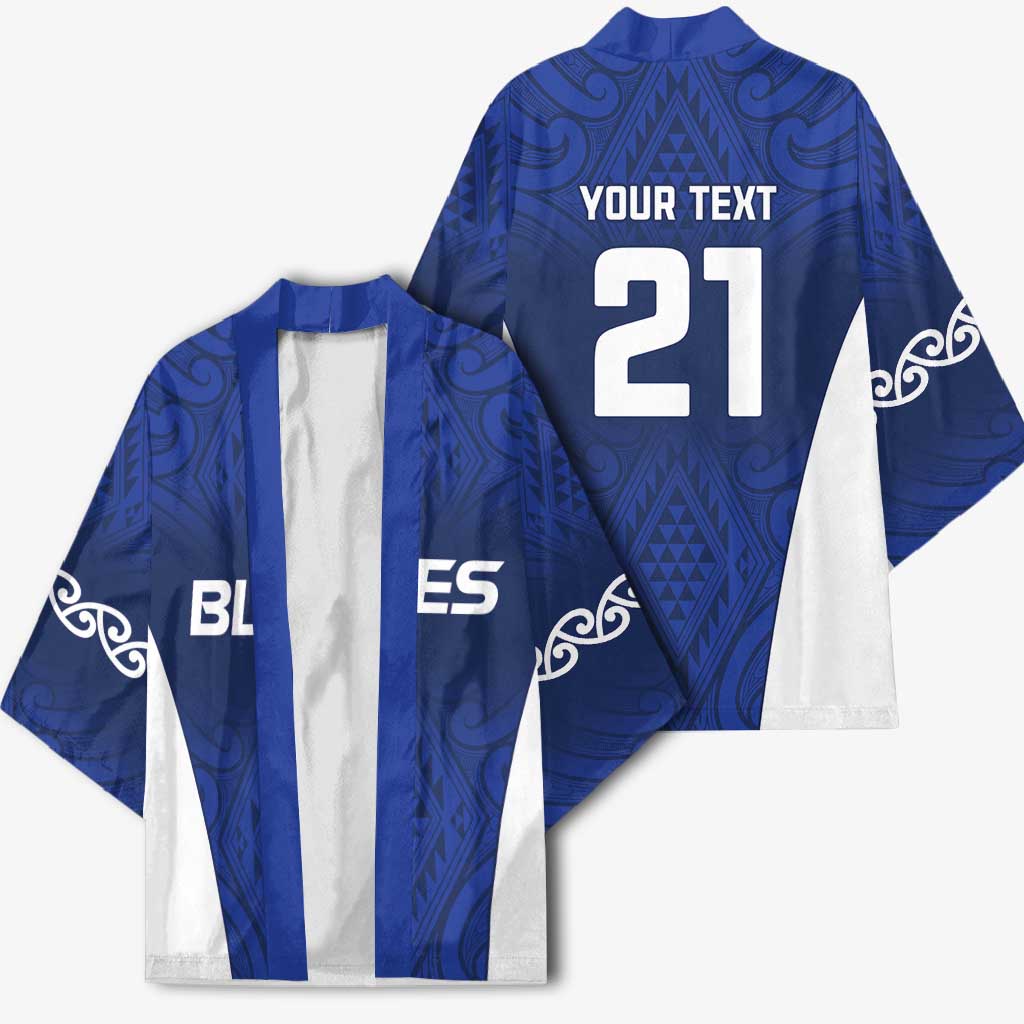 New Zealand Rugby Pacific Custom Kimono Kahurangi Auckland All Blue - Aussie Hoodie