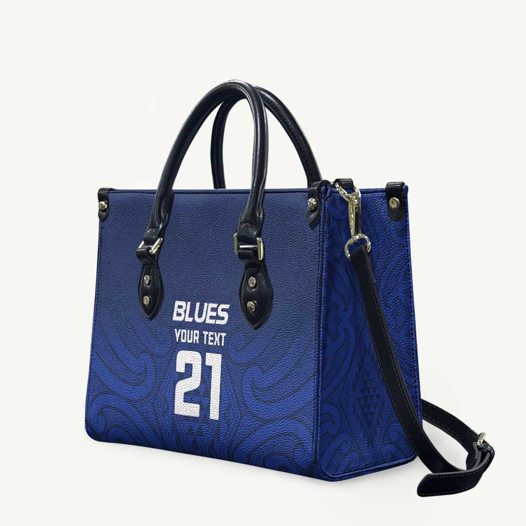 New Zealand Rugby Pacific Custom Leather Bag Kahurangi Auckland All Blue - Aussie Hoodie