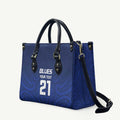New Zealand Rugby Pacific Custom Leather Bag Kahurangi Auckland All Blue - Aussie Hoodie