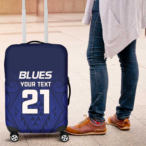 New Zealand Rugby Pacific Custom Luggage Cover Kahurangi Auckland All Blue