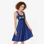 New Zealand Rugby Pacific Custom Midi Dress Kahurangi Auckland All Blue - Aussie Hoodie
