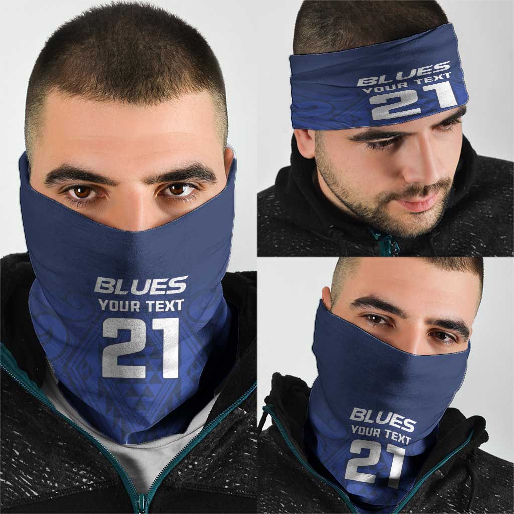 New Zealand Rugby Pacific Custom Neck Gaiter Kahurangi Auckland All Blue - Aussie Hoodie