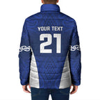 New Zealand Rugby Pacific Custom Padded Jacket Kahurangi Auckland All Blue - Aussie Hoodie