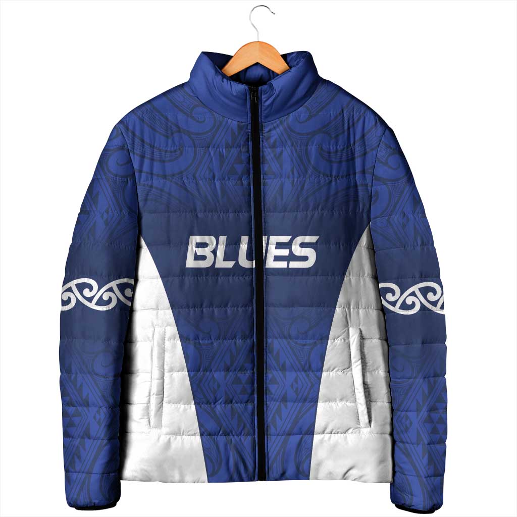 New Zealand Rugby Pacific Custom Padded Jacket Kahurangi Auckland All Blue - Aussie Hoodie