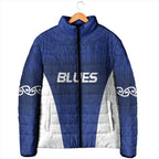 New Zealand Rugby Pacific Custom Padded Jacket Kahurangi Auckland All Blue - Aussie Hoodie