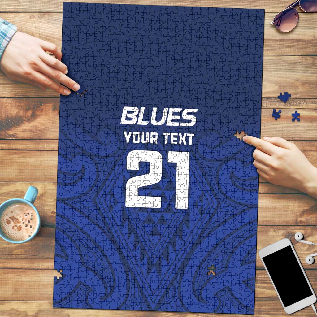 New Zealand Rugby Pacific Custom Puzzle Kahurangi Auckland All Blue - Aussie Hoodie