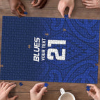 New Zealand Rugby Pacific Custom Puzzle Kahurangi Auckland All Blue - Aussie Hoodie
