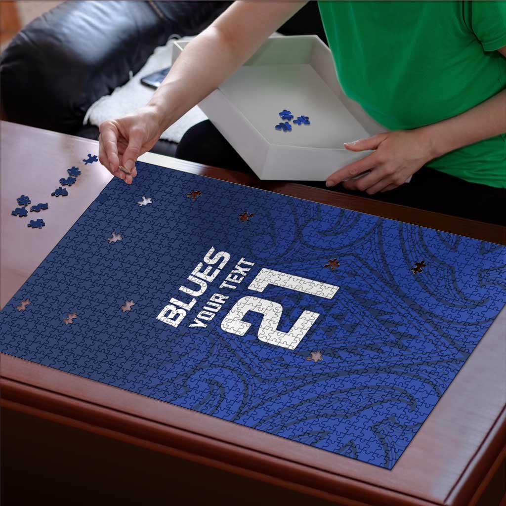 New Zealand Rugby Pacific Custom Puzzle Kahurangi Auckland All Blue - Aussie Hoodie