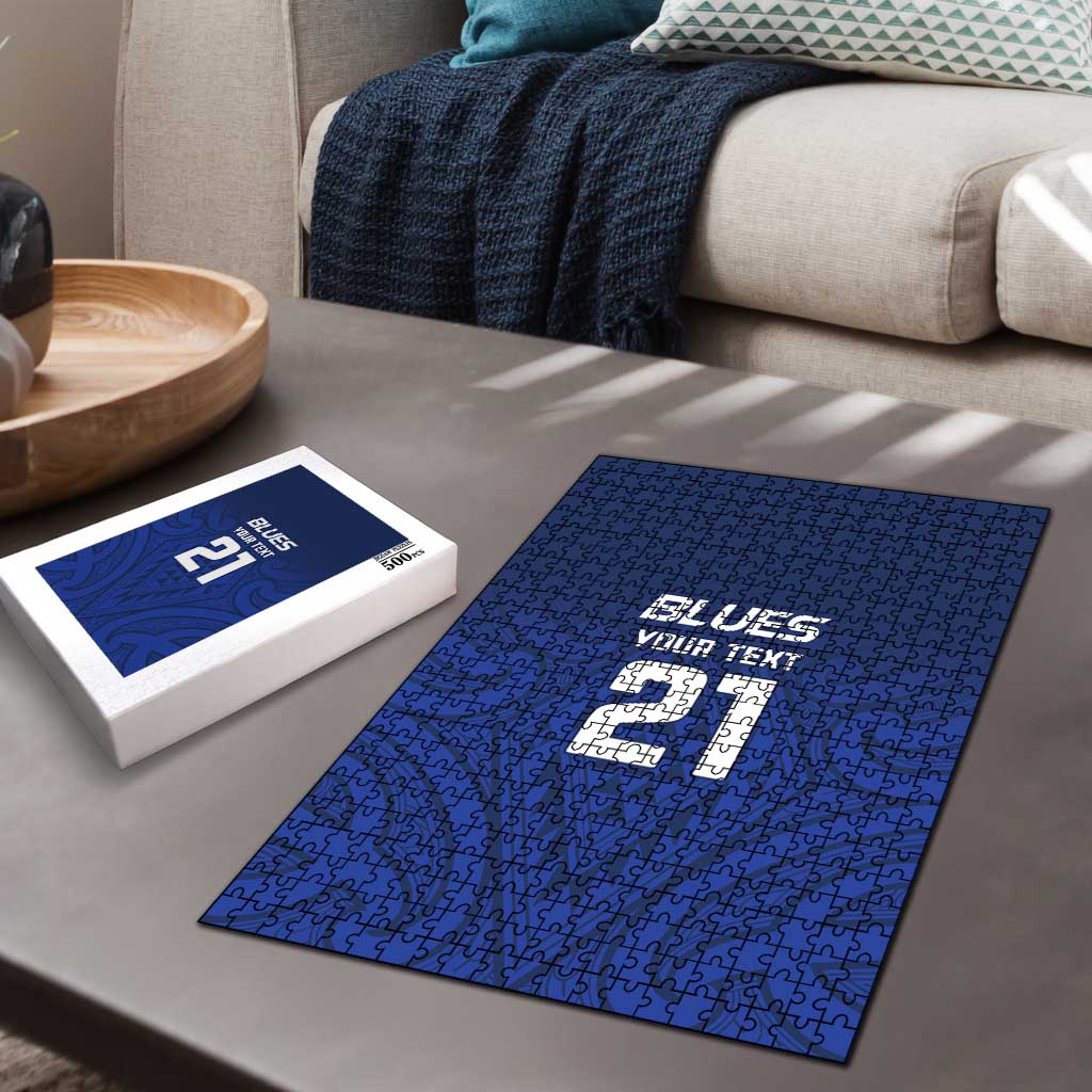 New Zealand Rugby Pacific Custom Puzzle Kahurangi Auckland All Blue - Aussie Hoodie