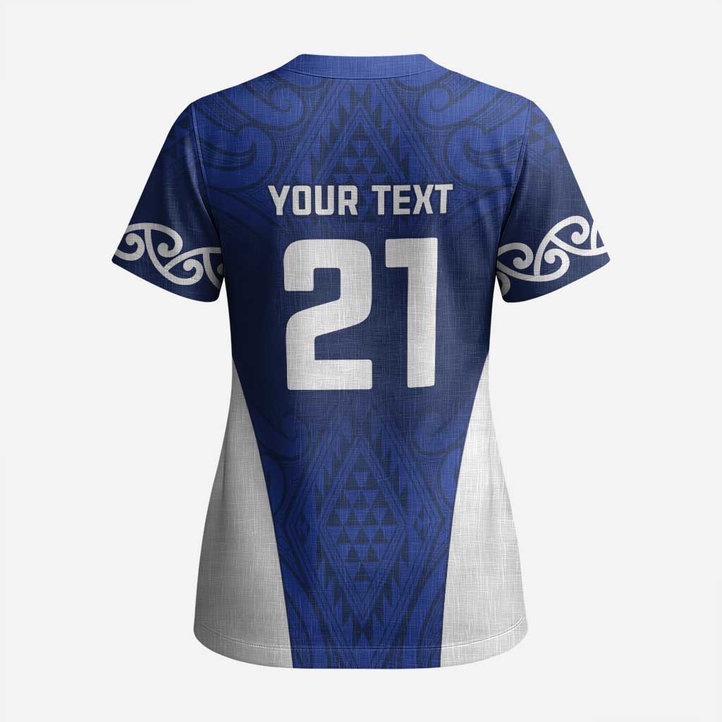 New Zealand Rugby Pacific Custom Scrub Top Kahurangi Auckland All Blue - Aussie Hoodie