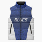 New Zealand Rugby Pacific Custom Sleeveless Puffer Jacket Kahurangi Auckland All Blue - Aussie Hoodie