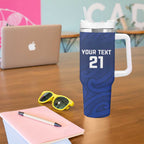 New Zealand Rugby Pacific Custom Tumbler With Handle Kahurangi Auckland All Blue