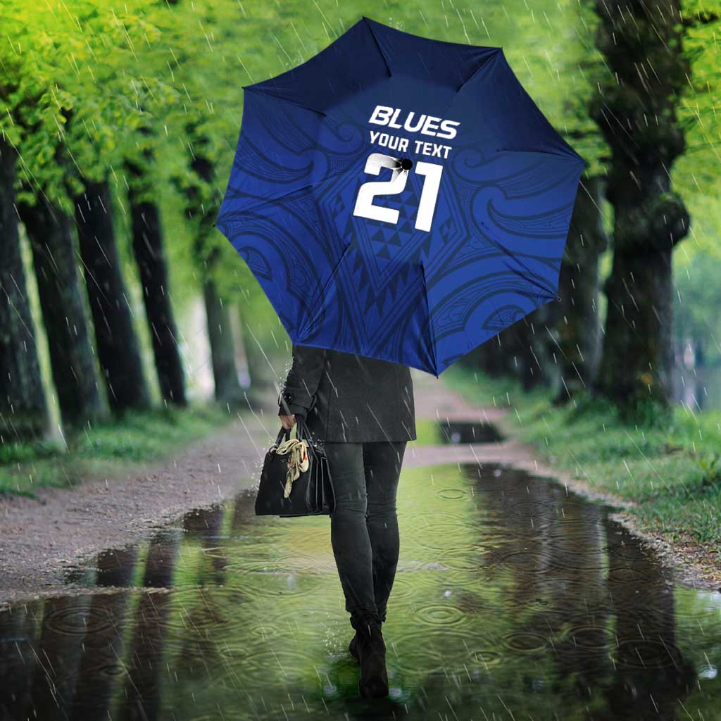 New Zealand Rugby Pacific Custom Umbrella Kahurangi Auckland All Blue - Aussie Hoodie