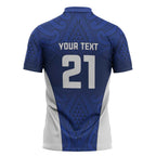 New Zealand Rugby Pacific Custom Zipper Polo Shirt Kahurangi Auckland All Blue - Aussie Hoodie