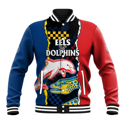 nrl-combine-dolphins-and-parra-eels-baseball-jacket-simple-style