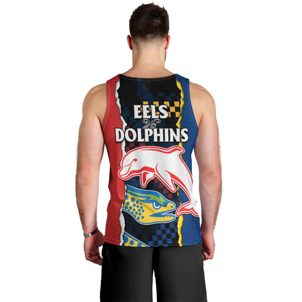 nrl-combine-dolphins-and-parra-eels-men-tank-top-simple-style