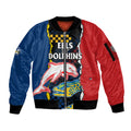 nrl-combine-dolphins-and-parra-eels-sleeve-zip-bomber-jacket-simple-style