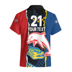 custom-text-and-number-nrl-combine-dolphins-and-parra-eels-hawaiian-shirt-simple-style