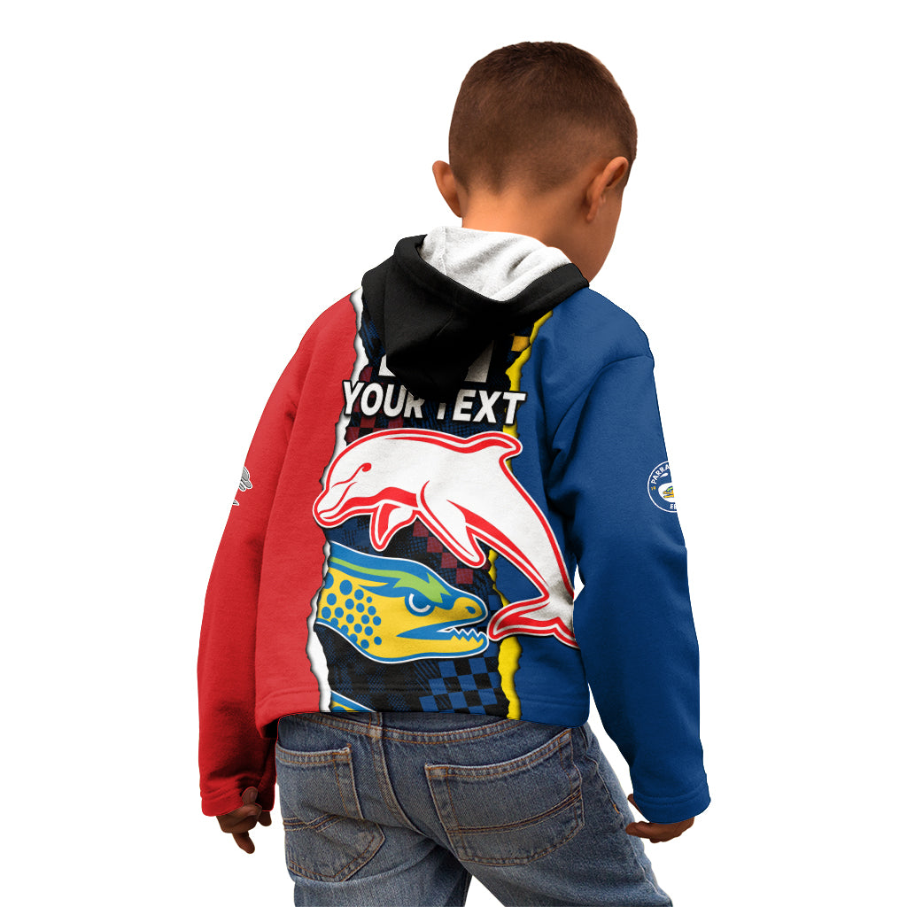 custom-text-and-number-nrl-combine-dolphins-and-parra-eels-kid-hoodie-simple-style