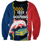 custom-text-and-number-nrl-combine-dolphins-and-parra-eels-sweatshirt-simple-style