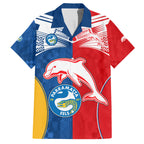 NRL Dolphins Combine Parra Eels Hawaiian Shirt Sporty Style LT9
