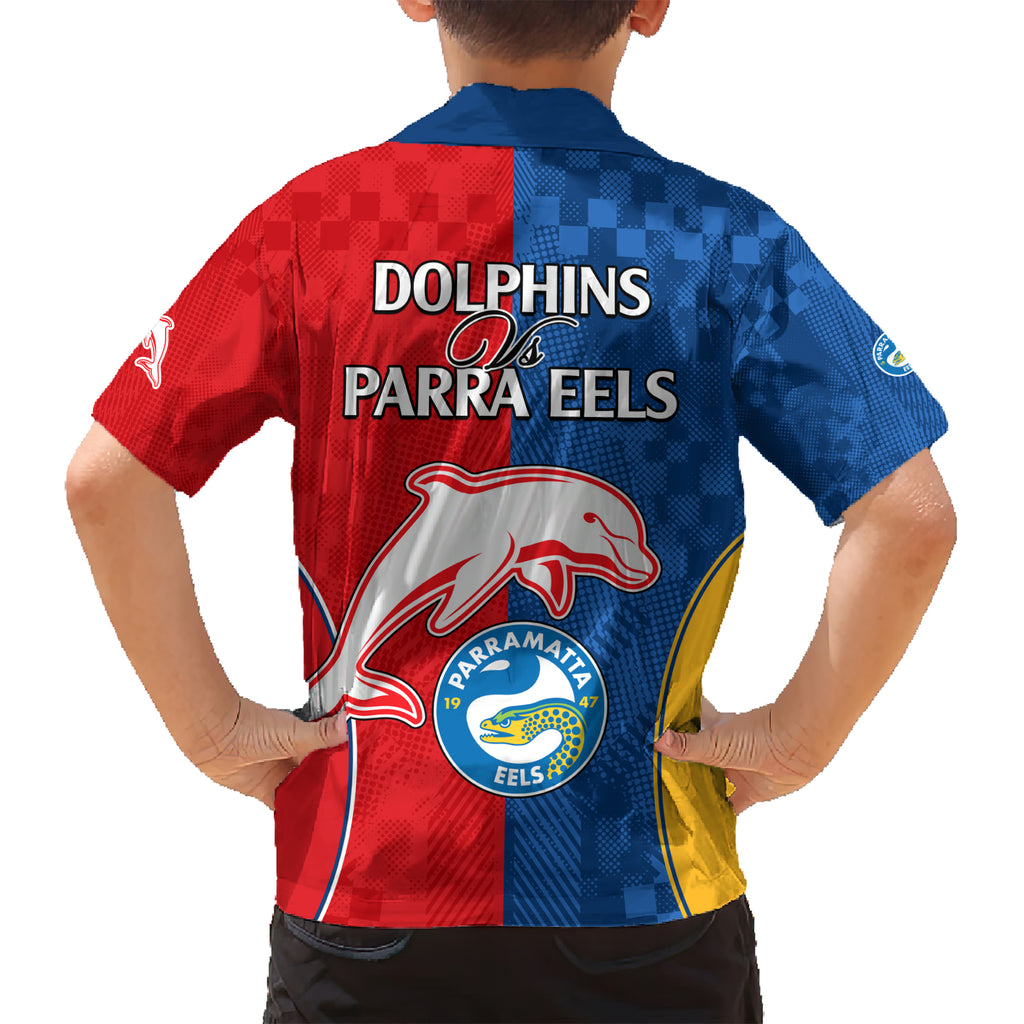 NRL Dolphins Combine Parra Eels Hawaiian Shirt Sporty Style LT9
