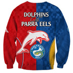 NRL Dolphins Combine Parra Eels Sweatshirt Sporty Style LT9
